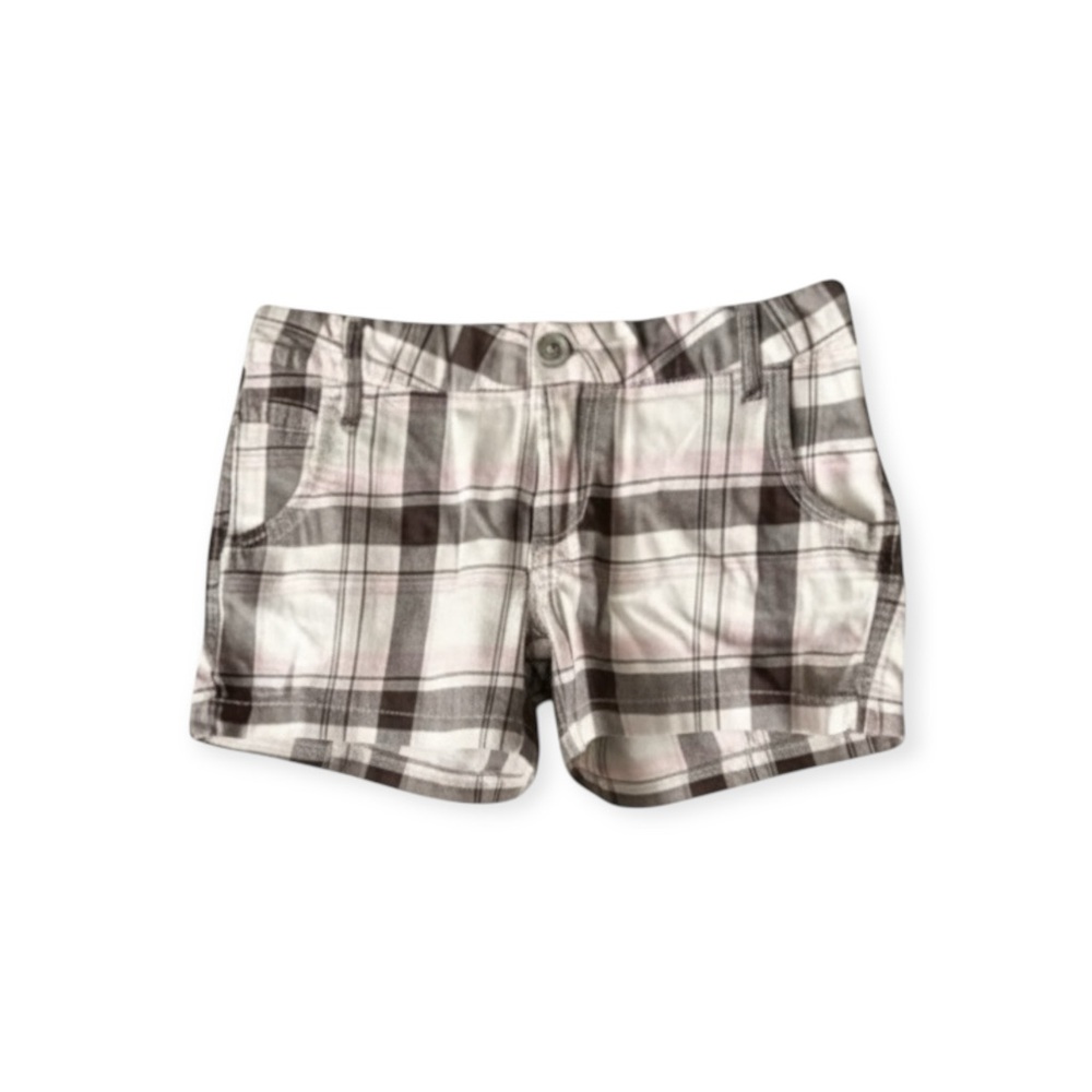Freestyle Revolution ☀︎︎2 Pair Stretch Cotton Plaid Shorts ☀︎︎ Girl’s 12 ☀︎ XXS - Picture 4 of 16